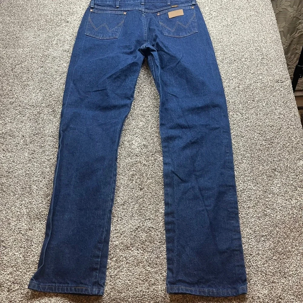 Wrangler cowboy cut Jeans Mens 36x36 Dark Wash Straight Leg Denim 13mwzw